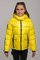 Демисезонная куртка для девочки подростка Камилла / желтый