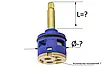 Картридж для змішувача душової кабіни на (4) положення 35 мм діаметром і 15 мм завдовжки штока, фото 2