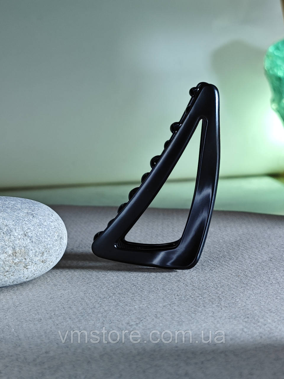 Краб металевий, трикутник чорний матовий, довжина 8 см, фото 1