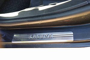 Renault Laguna 2007" Накладки на пороги неірж ARS Накладки на пороги Рено Лагуна
