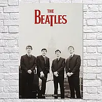 Плакат "Джон Леннон, Пол Маккартни, Джордж Харрисон, Ринго Старр., The Beatles", 60×40см