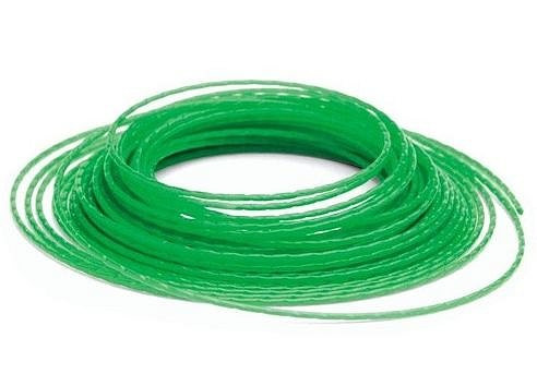 Волосінь 3 мм для бензокоси зелена намотка 15 метрів, фото 1