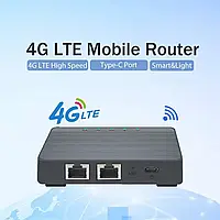 4G LTE / Wi-Fi Мини-маршрутизатор SIM-модем Роутер 30 подключений Питание USB 5В