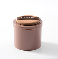 Набір косметичних пухівок для макіяжу у пластиковому контейнері, 7 штук