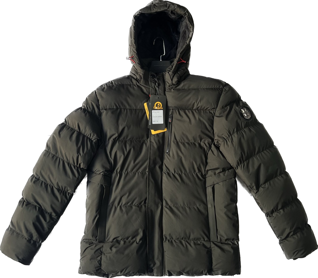 Чоловіча зимова куртка олива НОРМА (р-ри: 48-56) A03-6 вир-во Китай