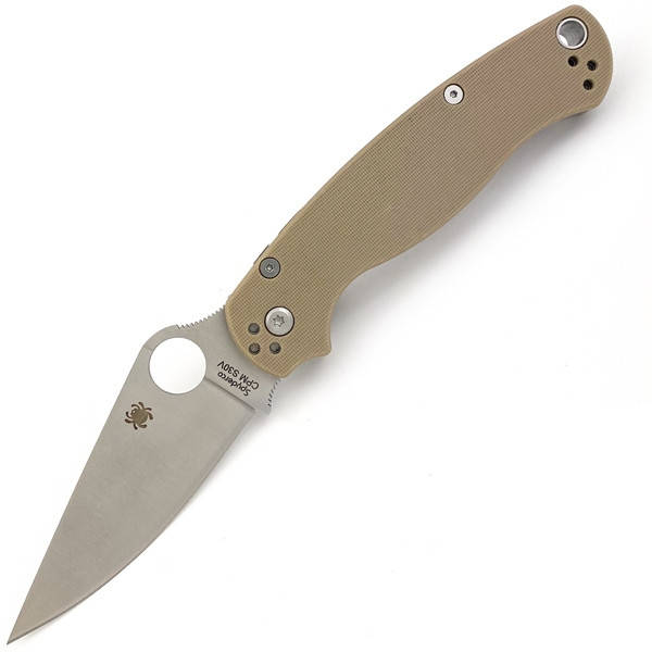 

Нож Spyderco Para Military 2 C81 Nylon Хакі з світлим клинком