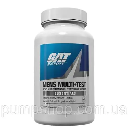Вітаміни для чоловіків GAT Sport Mens Multi+Test 60 таб., фото 1
