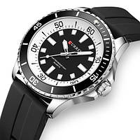 Годинник CURREN 8448 BLACK 44MM JAPAN QUARTZ