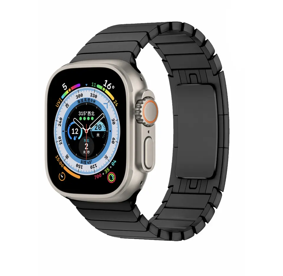 Металевий литий браслет для Apple Watch 41 / 40 / 38 mm black, фото 1