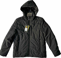 Мужская демисезонная куртка черная НОРМА (р-ры: 48-56) 2375-1 пр-во Китай