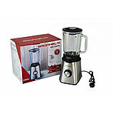 Стаціонарний блендер EBS-1200TG Grunhelm 1200 Вт ножі із нержавіючої сталі 3 швидкості з мірним стаканом, фото 3