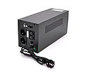 ДБЖ Qoltec QLT2000 (1200W) LCD, AVR, USB, 3st, 2xSCHUKO socket, 2x12V9Ah, metal Case Q1, фото 3