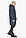Чоловіча зимова темно-синя куртка з бічними блискавками модель 51450 50 (L), фото 4