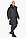 Графітова чоловіча куртка з горизонтальною стяжкою модель 51450 50 (L), фото 2