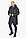 Графітова чоловіча куртка з горизонтальною стяжкою модель 51450 50 (L), фото 3