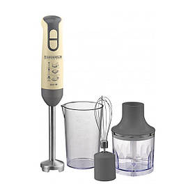 Стаціонарний блендер Grunhelm EBS-800SG погружний 800 Вт з мірним стаканом та чашею подрібнювача