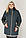 Демісезонна куртка « Дора» Батал з матеріалу Memory City великих розмірів з 64 по  72, фото 2