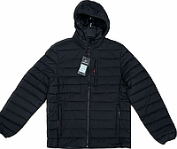 Мужская демисезонная куртка черная НОРМА (р-ры: 48-56) 2320-1 пр-во Китай