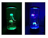 Нічник акваріум медузи 29см. Jellyfish Night Lamp, фото 4