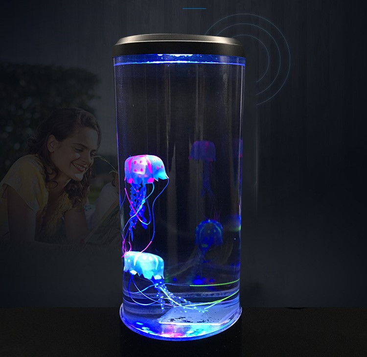 Нічник акваріум медузи 29см. Jellyfish Night Lamp, фото 1