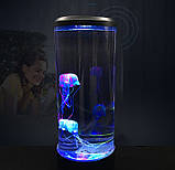 Нічник акваріум медузи 29см. Jellyfish Night Lamp + пульт керування, фото 7