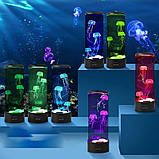 Нічник акваріум медузи 29см. Jellyfish Night Lamp, фото 3