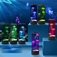 Ночник аквариум медузы 29см. Jellyfish Night Lamp + пульт управления