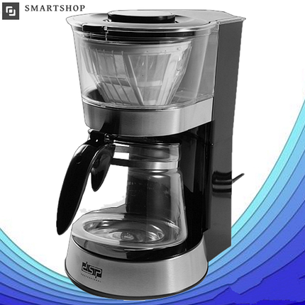 Кавоварка крапельна DSP KA-3063 1.2 л 800 Вт, Електрична кавоварка, побутова компактна кавомашина для дому, фото 1