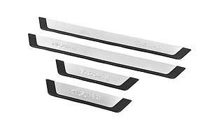 Volkswagen 2007-2016 Tiguan Накладки на пороги Omsa Flexill (4 шт., неірж.) ARS Накладки на пороги Фольксваген