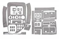 Mersedes Vito W638 1999-2003 накладки на панель Meric V-класс цвет дерево ARS Накладки на панель Мерседес Бенц