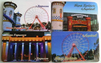 Сувенирные мягкие магниты с фото. Парк Горького, город Харьков 3