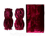 Обивка на труну тканина велюр бордова