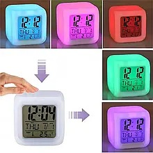 Годинник-будильник 7-колірний AND HA-169