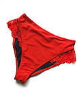 Трусики для плавання жіночі з гіпюром Без бренду Червоні, фото 4
