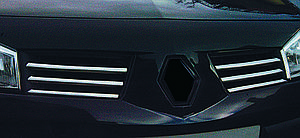 Renault Megane 2004-2006 Накладки на решітку OmsaLine ARS Накладки на решітку Рено Меган 2