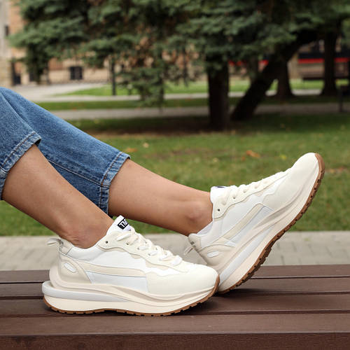 Купить Кроссовки Белые Женские Кроссы Кожаные Кеды Для Женщин. Shoper ...