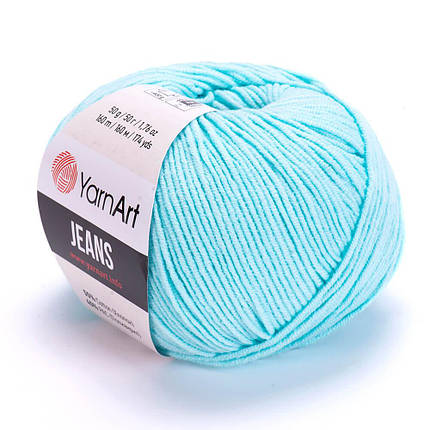 Пряжа Джинс, YarnArt Jeans №76 світла бірюза, фото 1