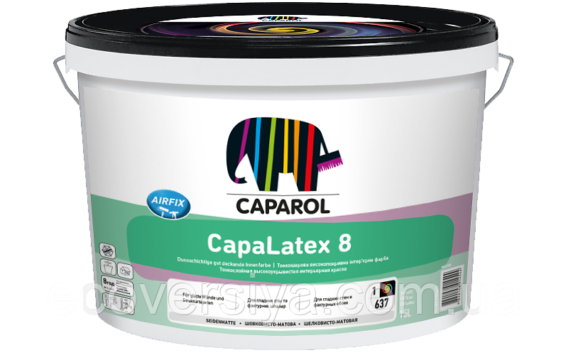 Фарба інтер'єрна, стійка до миття CapaLatex 8