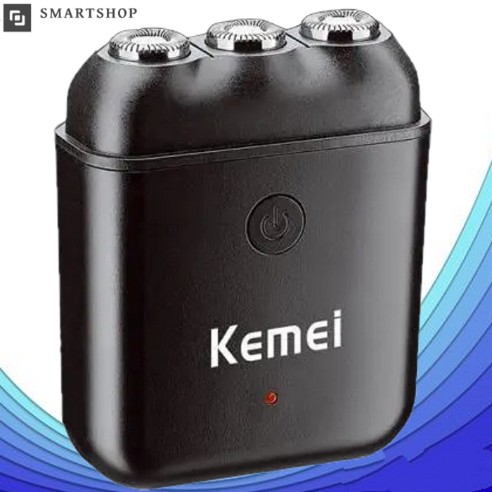 Електробритва Kemei KM-1005, акумуляторна роторна бритва для вологого та сухого гоління, чоловіча бритва