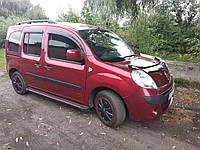 Renault Kangoo 2008+ боковые площадки Maya Red короткая база ARS Боковые пороги Рено Кенго