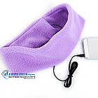 Пов'язка на голову (для сну) з вбудованим динаміком Silenta Music, бузковий колір., фото 6