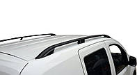 Fiat doblo 2010 черные рейлинги Skyport на стандартную базу ARS Рейлинги Фиат Добло III