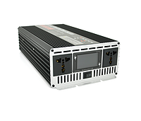 Инвертор напряжения YOSO с правильной синусоидой, 5000W, 12/220V-2500W, 2 универсальные розетки, LED Display