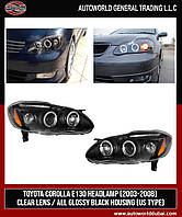 Toyota Corolla 2002-2007 Передняя оптика (2 шт, LED) ARS Передние фары Тойота Королла