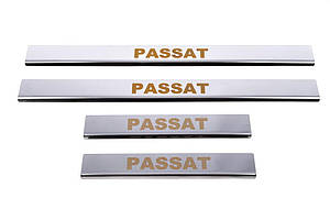 VW Passat B8 Накладки на дверні пороги Carmos V1 ARS Накладки на пороги Фольксваген Пассат Б8