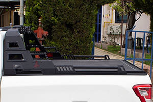 Nissan Navara/NP300 2016" рр. Ролбар Dakar з LED (під ролети) ARS Дугі кузова Ніссан Навара НП 300