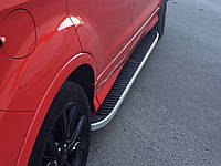 Ford Kuga 2013 Боковые пороги Tayga Grey С черной листвой на дверях ARS Боковые пороги Форд Куга - Форд Эскейп