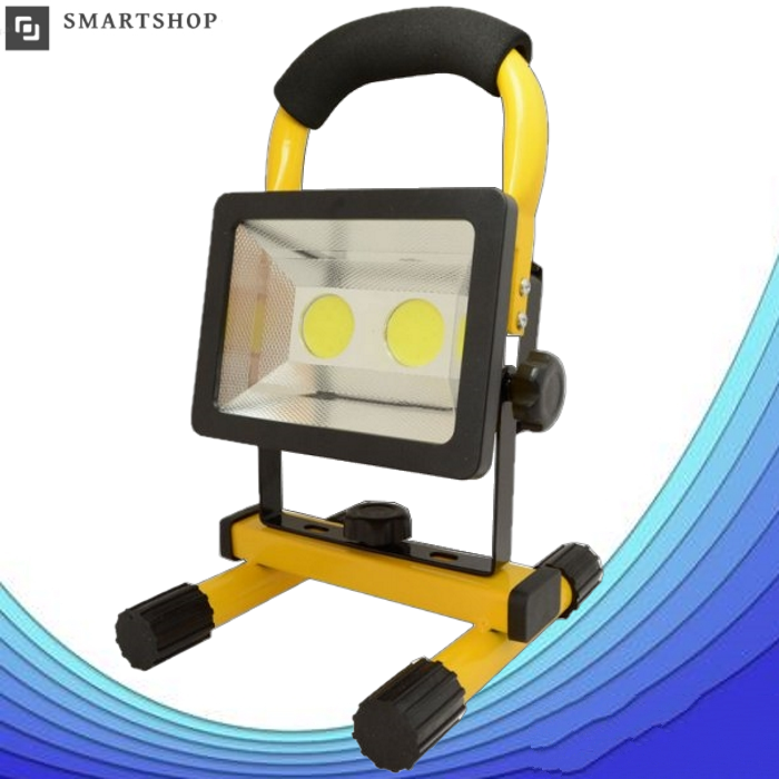 Ліхтар прожектор Bailong LED BL-902 30W, прожектор світлодіодний акумуляторний на підставці, вологозахищений