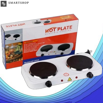 Електрична плита дискова Hot Plate JX-2020A на дві конфорки, настільна електроплита подвійна 2000 Вт, фото 1