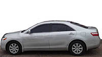 Toyota Camry (2006-2011, USA) Ветровики с хром молдингом (4 шт, HIC) ARS Дефлекторы окон Тойота Камри